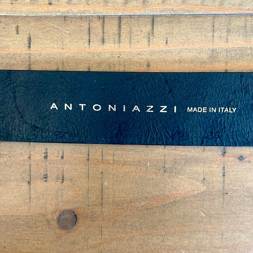 New Beautiful Antoniazzi Black Smoothest Leather Belt Made In Italy - Picture 4 of 6